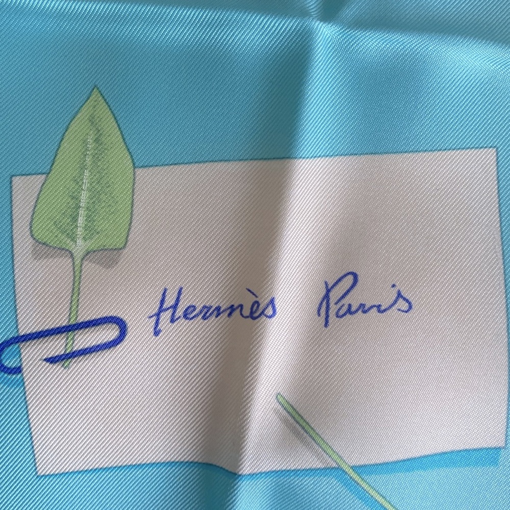 Hermes scarf. Des Fleurs Pour Le Dire - Picture 7 of 8